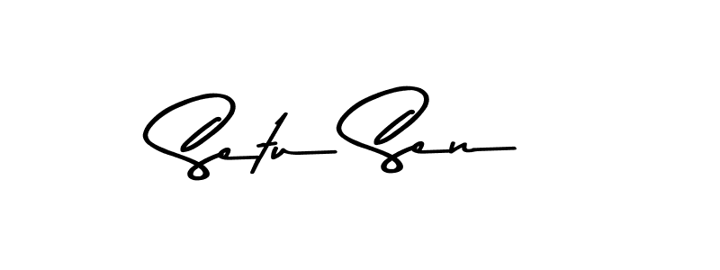 Use a signature maker to create a handwritten signature online. With this signature software, you can design (Asem Kandis PERSONAL USE) your own signature for name Setu Sen. Setu Sen signature style 9 images and pictures png