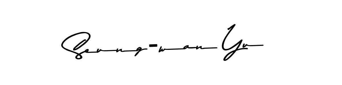Make a beautiful signature design for name Seung-wan Yu. Use this online signature maker to create a handwritten signature for free. Seung-wan Yu signature style 9 images and pictures png