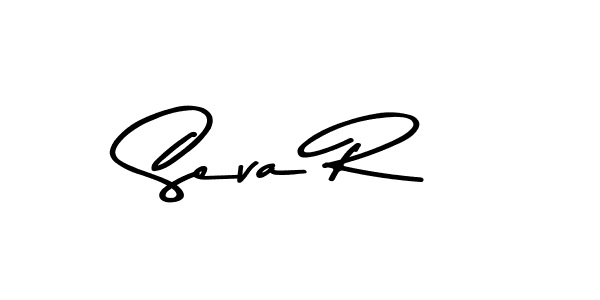 Make a beautiful signature design for name Seva R. With this signature (Asem Kandis PERSONAL USE) style, you can create a handwritten signature for free. Seva R signature style 9 images and pictures png