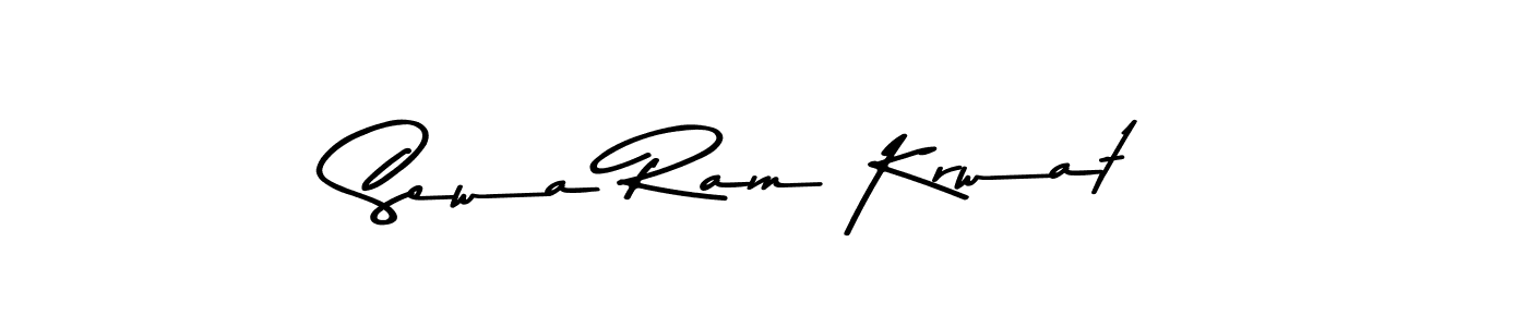 if you are searching for the best signature style for your name Sewa Ram Krwat. so please give up your signature search. here we have designed multiple signature styles  using Asem Kandis PERSONAL USE. Sewa Ram Krwat signature style 9 images and pictures png