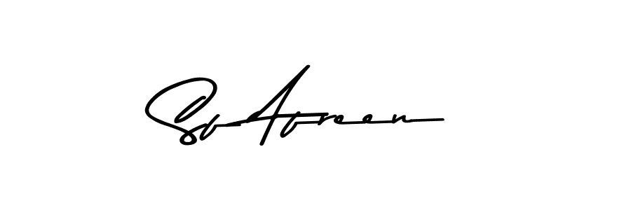 Create a beautiful signature design for name Sf Afreen. With this signature (Asem Kandis PERSONAL USE) fonts, you can make a handwritten signature for free. Sf Afreen signature style 9 images and pictures png