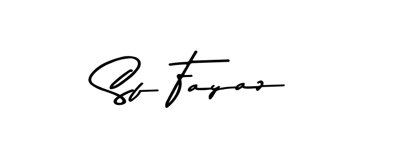 How to make Sf Fayaz signature? Asem Kandis PERSONAL USE is a professional autograph style. Create handwritten signature for Sf Fayaz name. Sf Fayaz signature style 9 images and pictures png