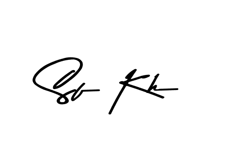 Use a signature maker to create a handwritten signature online. With this signature software, you can design (Asem Kandis PERSONAL USE) your own signature for name Sf Kh. Sf Kh signature style 9 images and pictures png