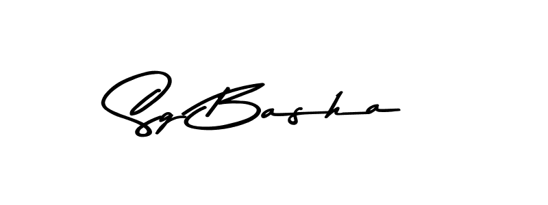 How to make Sg Basha signature? Asem Kandis PERSONAL USE is a professional autograph style. Create handwritten signature for Sg Basha name. Sg Basha signature style 9 images and pictures png