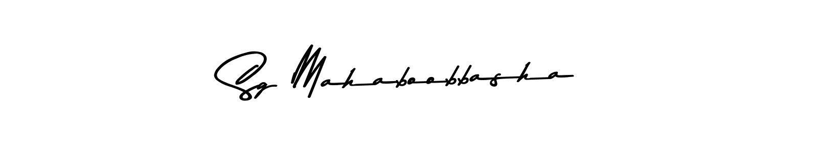 Sg Mahaboobbasha stylish signature style. Best Handwritten Sign (Asem Kandis PERSONAL USE) for my name. Handwritten Signature Collection Ideas for my name Sg Mahaboobbasha. Sg Mahaboobbasha signature style 9 images and pictures png