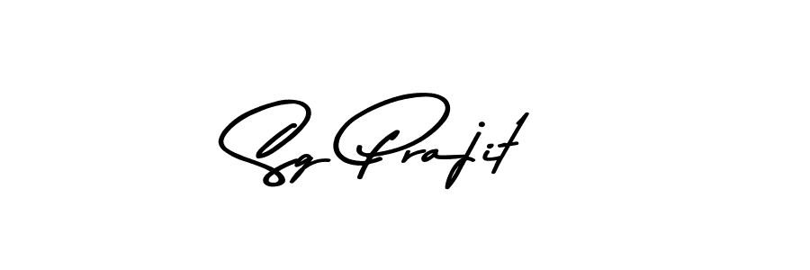 How to make Sg Prajit name signature. Use Asem Kandis PERSONAL USE style for creating short signs online. This is the latest handwritten sign. Sg Prajit signature style 9 images and pictures png