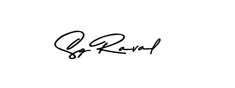 Design your own signature with our free online signature maker. With this signature software, you can create a handwritten (Asem Kandis PERSONAL USE) signature for name Sg Raval. Sg Raval signature style 9 images and pictures png