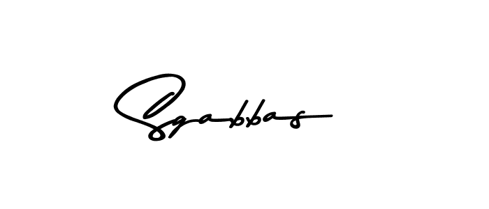 Make a beautiful signature design for name Sgabbas. With this signature (Asem Kandis PERSONAL USE) style, you can create a handwritten signature for free. Sgabbas signature style 9 images and pictures png