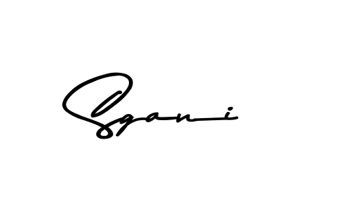 How to make Sgani signature? Asem Kandis PERSONAL USE is a professional autograph style. Create handwritten signature for Sgani name. Sgani signature style 9 images and pictures png