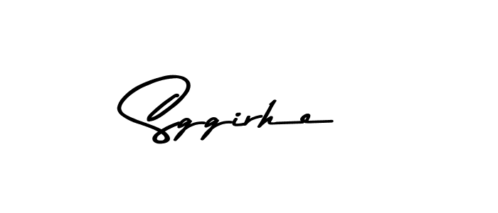 Make a short Sggirhe signature style. Manage your documents anywhere anytime using Asem Kandis PERSONAL USE. Create and add eSignatures, submit forms, share and send files easily. Sggirhe signature style 9 images and pictures png