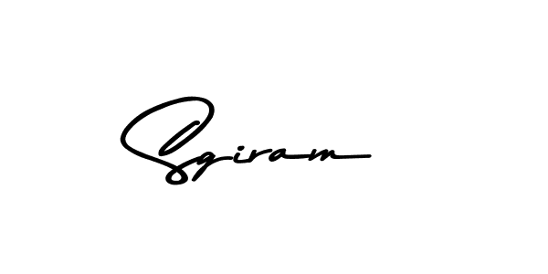 How to make Sgiram name signature. Use Asem Kandis PERSONAL USE style for creating short signs online. This is the latest handwritten sign. Sgiram signature style 9 images and pictures png