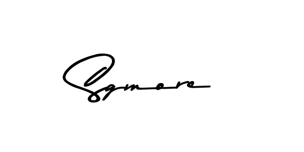 How to make Sgmore signature? Asem Kandis PERSONAL USE is a professional autograph style. Create handwritten signature for Sgmore name. Sgmore signature style 9 images and pictures png