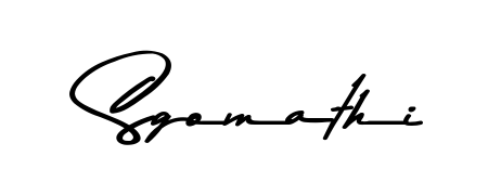 Sgomathi stylish signature style. Best Handwritten Sign (Asem Kandis PERSONAL USE) for my name. Handwritten Signature Collection Ideas for my name Sgomathi. Sgomathi signature style 9 images and pictures png