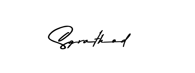 Sgrathod stylish signature style. Best Handwritten Sign (Asem Kandis PERSONAL USE) for my name. Handwritten Signature Collection Ideas for my name Sgrathod. Sgrathod signature style 9 images and pictures png