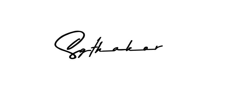 Use a signature maker to create a handwritten signature online. With this signature software, you can design (Asem Kandis PERSONAL USE) your own signature for name Sgthakor. Sgthakor signature style 9 images and pictures png