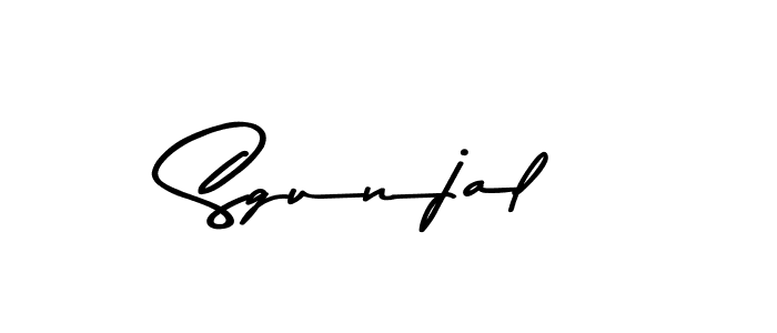 Here are the top 10 professional signature styles for the name Sgunjal. These are the best autograph styles you can use for your name. Sgunjal signature style 9 images and pictures png