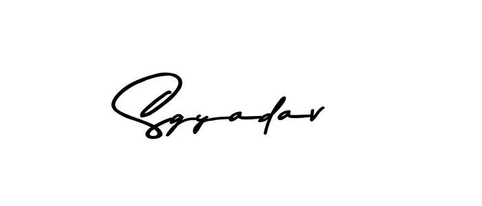 Also we have Sgyadav name is the best signature style. Create professional handwritten signature collection using Asem Kandis PERSONAL USE autograph style. Sgyadav signature style 9 images and pictures png