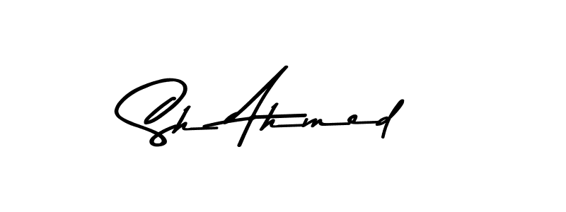 The best way (Asem Kandis PERSONAL USE) to make a short signature is to pick only two or three words in your name. The name Sh Ahmed include a total of six letters. For converting this name. Sh Ahmed signature style 9 images and pictures png