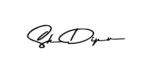 Asem Kandis PERSONAL USE is a professional signature style that is perfect for those who want to add a touch of class to their signature. It is also a great choice for those who want to make their signature more unique. Get Sh Dipu name to fancy signature for free. Sh Dipu signature style 9 images and pictures png