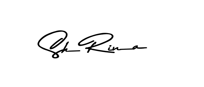 How to Draw Sh Rina signature style? Asem Kandis PERSONAL USE is a latest design signature styles for name Sh Rina. Sh Rina signature style 9 images and pictures png