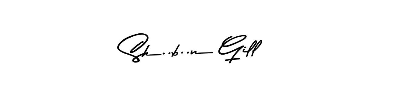This is the best signature style for the Sh..b..n Gill name. Also you like these signature font (Asem Kandis PERSONAL USE). Mix name signature. Sh..b..n Gill signature style 9 images and pictures png