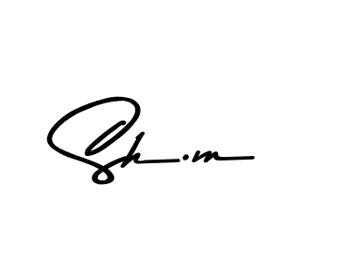 Use a signature maker to create a handwritten signature online. With this signature software, you can design (Asem Kandis PERSONAL USE) your own signature for name Sh.m. Sh.m signature style 9 images and pictures png