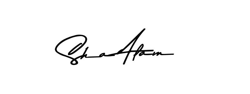 Design your own signature with our free online signature maker. With this signature software, you can create a handwritten (Asem Kandis PERSONAL USE) signature for name Sha Alam. Sha Alam signature style 9 images and pictures png