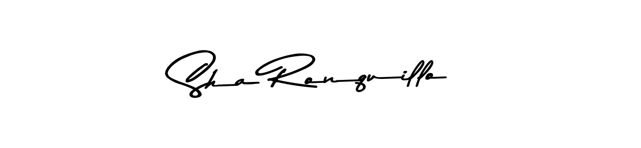 Make a beautiful signature design for name Sha Ronquillo. With this signature (Asem Kandis PERSONAL USE) style, you can create a handwritten signature for free. Sha Ronquillo signature style 9 images and pictures png