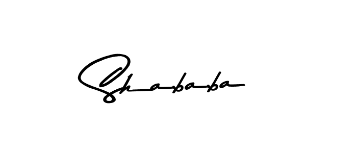 Make a beautiful signature design for name Shababa. With this signature (Asem Kandis PERSONAL USE) style, you can create a handwritten signature for free. Shababa signature style 9 images and pictures png