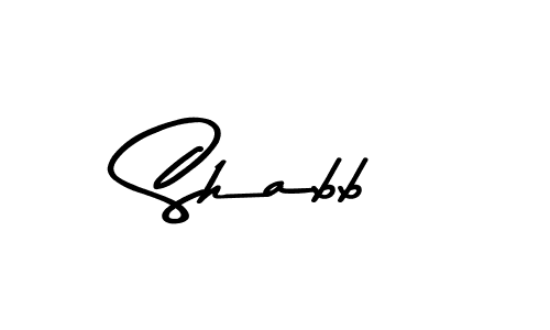 How to make Shabb signature? Asem Kandis PERSONAL USE is a professional autograph style. Create handwritten signature for Shabb name. Shabb signature style 9 images and pictures png