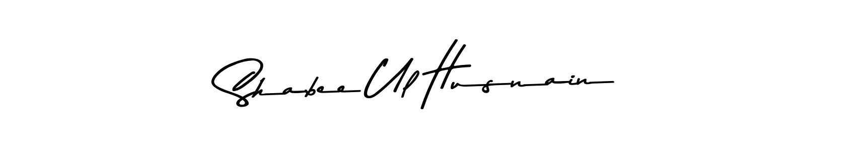 This is the best signature style for the Shabee Ul Husnain name. Also you like these signature font (Asem Kandis PERSONAL USE). Mix name signature. Shabee Ul Husnain signature style 9 images and pictures png