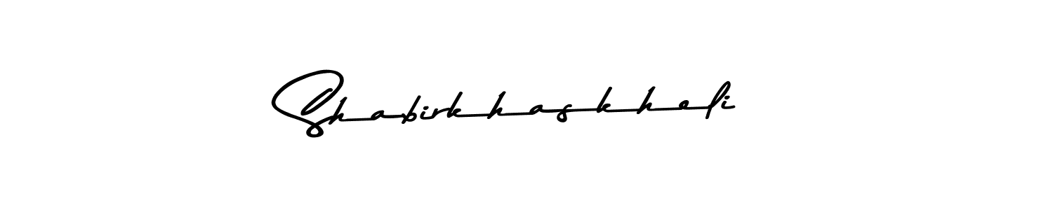 Shabirkhaskheli stylish signature style. Best Handwritten Sign (Asem Kandis PERSONAL USE) for my name. Handwritten Signature Collection Ideas for my name Shabirkhaskheli. Shabirkhaskheli signature style 9 images and pictures png