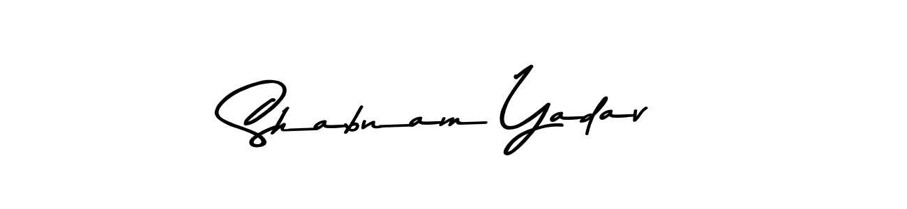 Make a short Shabnam Yadav signature style. Manage your documents anywhere anytime using Asem Kandis PERSONAL USE. Create and add eSignatures, submit forms, share and send files easily. Shabnam Yadav signature style 9 images and pictures png