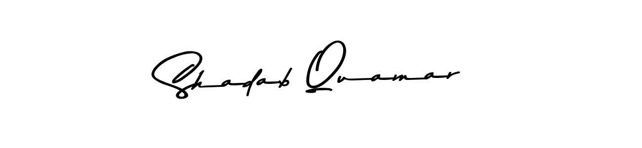 Shadab Quamar stylish signature style. Best Handwritten Sign (Asem Kandis PERSONAL USE) for my name. Handwritten Signature Collection Ideas for my name Shadab Quamar. Shadab Quamar signature style 9 images and pictures png