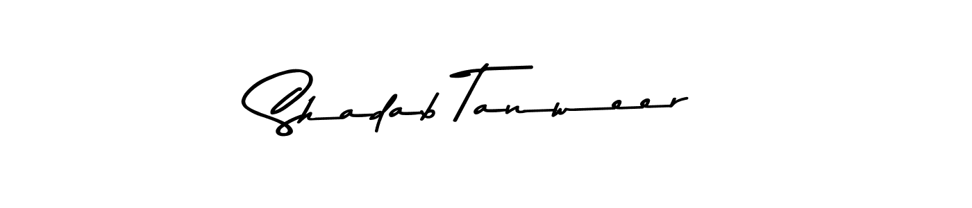 if you are searching for the best signature style for your name Shadab Tanweer. so please give up your signature search. here we have designed multiple signature styles  using Asem Kandis PERSONAL USE. Shadab Tanweer signature style 9 images and pictures png