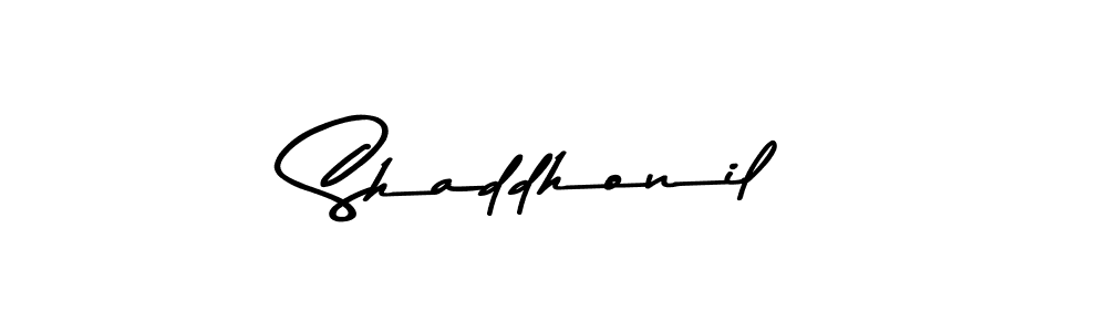 Shaddhonil stylish signature style. Best Handwritten Sign (Asem Kandis PERSONAL USE) for my name. Handwritten Signature Collection Ideas for my name Shaddhonil. Shaddhonil signature style 9 images and pictures png