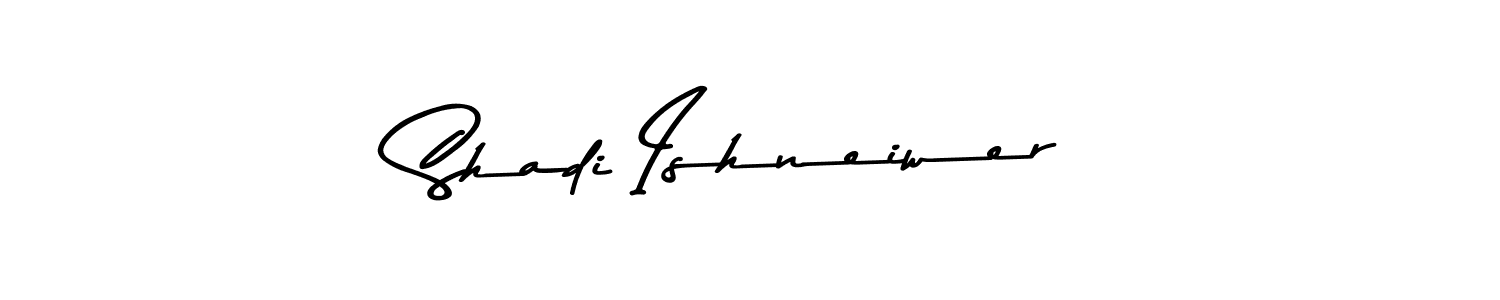 Make a beautiful signature design for name Shadi Ishneiwer. With this signature (Asem Kandis PERSONAL USE) style, you can create a handwritten signature for free. Shadi Ishneiwer signature style 9 images and pictures png