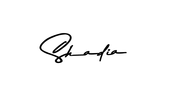 Make a beautiful signature design for name Shadia. With this signature (Asem Kandis PERSONAL USE) style, you can create a handwritten signature for free. Shadia signature style 9 images and pictures png