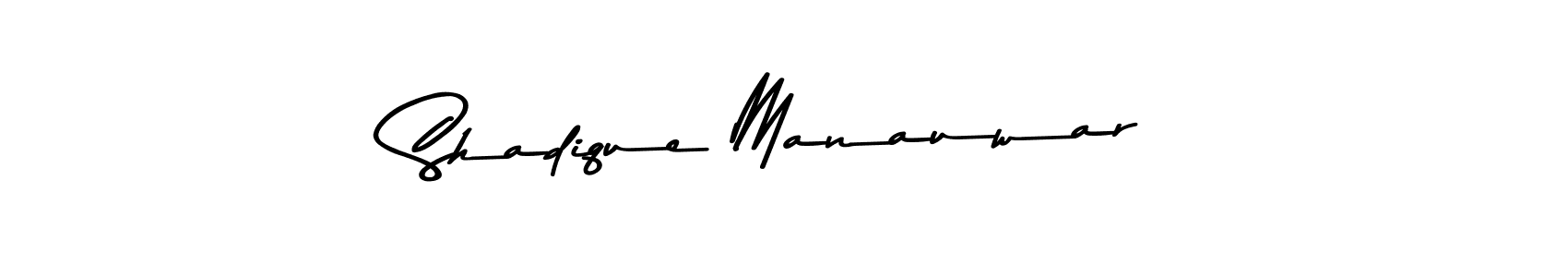 Design your own signature with our free online signature maker. With this signature software, you can create a handwritten (Asem Kandis PERSONAL USE) signature for name Shadique Manauwar. Shadique Manauwar signature style 9 images and pictures png