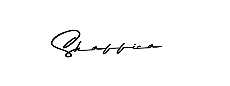 Make a beautiful signature design for name Shaffica. With this signature (Asem Kandis PERSONAL USE) style, you can create a handwritten signature for free. Shaffica signature style 9 images and pictures png