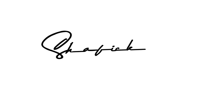 How to make Shafick name signature. Use Asem Kandis PERSONAL USE style for creating short signs online. This is the latest handwritten sign. Shafick signature style 9 images and pictures png