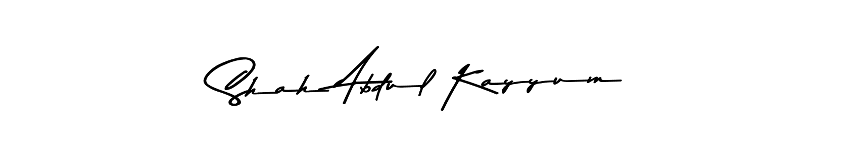 How to make Shah Abdul Kayyum name signature. Use Asem Kandis PERSONAL USE style for creating short signs online. This is the latest handwritten sign. Shah Abdul Kayyum signature style 9 images and pictures png