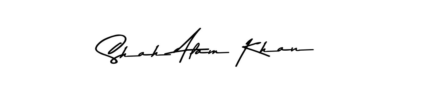 You should practise on your own different ways (Asem Kandis PERSONAL USE) to write your name (Shah Alam Khan) in signature. don't let someone else do it for you. Shah Alam Khan signature style 9 images and pictures png