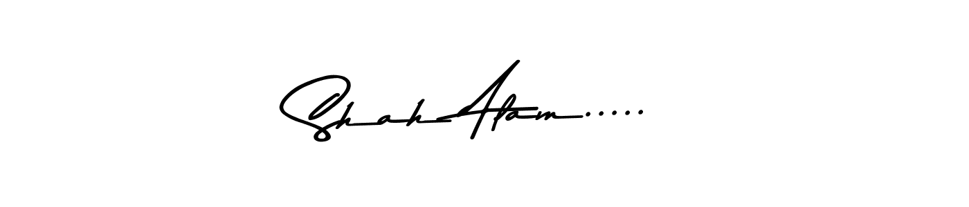How to make Shah Alam..... name signature. Use Asem Kandis PERSONAL USE style for creating short signs online. This is the latest handwritten sign. Shah Alam..... signature style 9 images and pictures png
