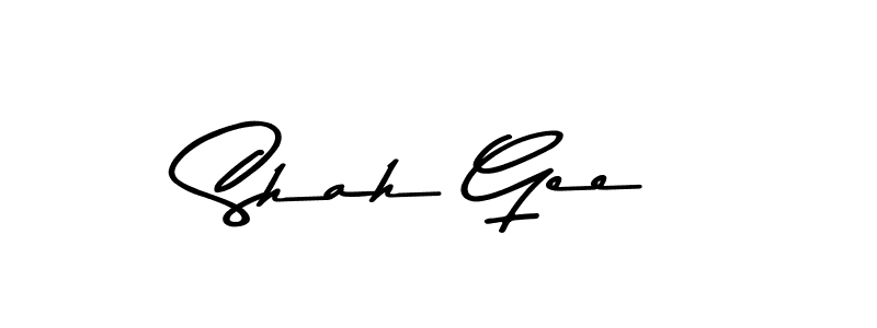 Make a beautiful signature design for name Shah Gee. With this signature (Asem Kandis PERSONAL USE) style, you can create a handwritten signature for free. Shah Gee signature style 9 images and pictures png