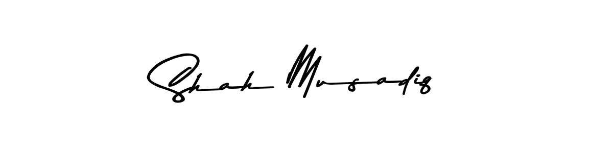 Use a signature maker to create a handwritten signature online. With this signature software, you can design (Asem Kandis PERSONAL USE) your own signature for name Shah Musadiq. Shah Musadiq signature style 9 images and pictures png