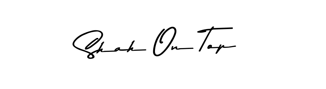 Use a signature maker to create a handwritten signature online. With this signature software, you can design (Asem Kandis PERSONAL USE) your own signature for name Shah On Top. Shah On Top signature style 9 images and pictures png