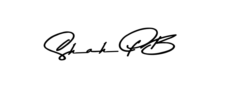 Similarly Asem Kandis PERSONAL USE is the best handwritten signature design. Signature creator online .You can use it as an online autograph creator for name Shah P B. Shah P B signature style 9 images and pictures png