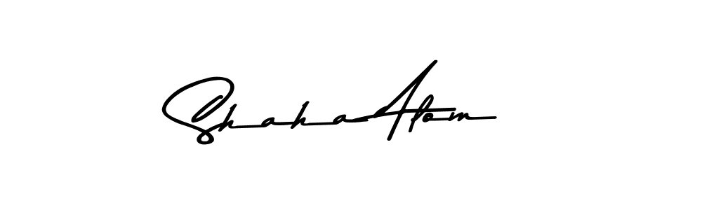 Shaha Alom stylish signature style. Best Handwritten Sign (Asem Kandis PERSONAL USE) for my name. Handwritten Signature Collection Ideas for my name Shaha Alom. Shaha Alom signature style 9 images and pictures png