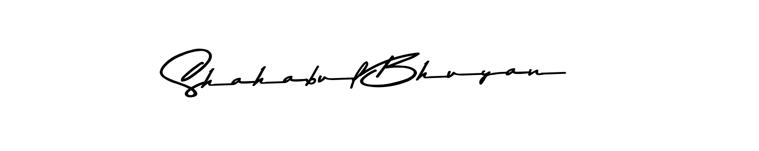 Make a beautiful signature design for name Shahabul Bhuyan. With this signature (Asem Kandis PERSONAL USE) style, you can create a handwritten signature for free. Shahabul Bhuyan signature style 9 images and pictures png